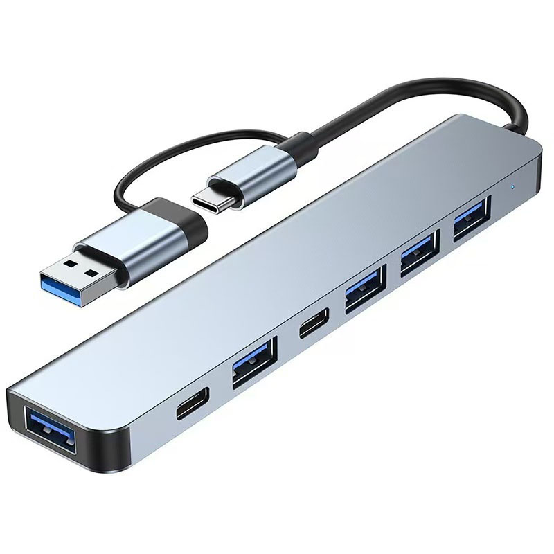 Laptop Accessories Hub - 5/7/8-poorts USB A C Hub Concentrator