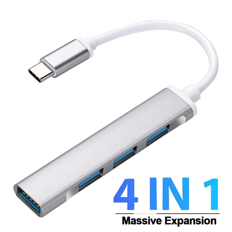 Laptop Accessories Hub - 4-in-1 Type-C Extender Hub 4-poorts USB