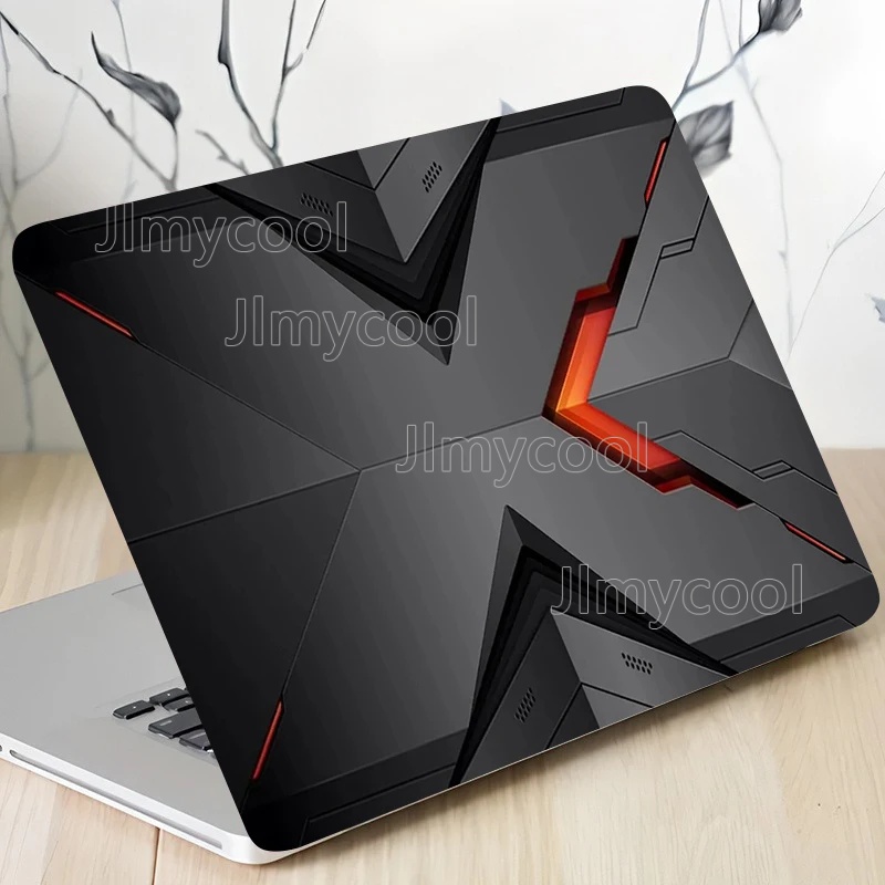 Laptop Accessories Msi - 2 laptopstickers Kleurrijke overlappende golven beschermfolie.