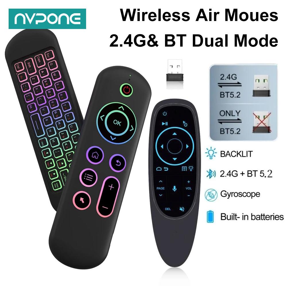 Mini Wireless Mouse - Afstandsbediening Air Mouse Voice Gyroscoop 7-kleuren