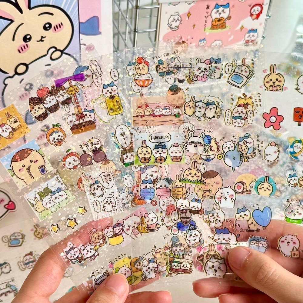 Laptop Accessories All - 30 stuks Chiikawa Laserstickers Cartoon Waterdichte