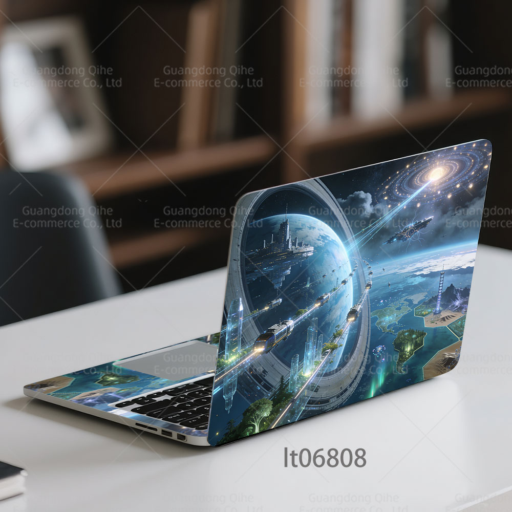 Laptop Accessories Msi - 2 STUKS Futuristische City Laptop-sticker, laptop-sticker