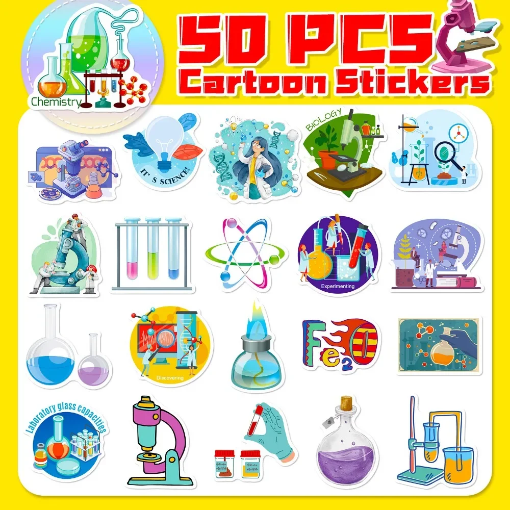 50 Stuks Cartoon Science Lab S - Laptop Accessories Kids recensie en prijs