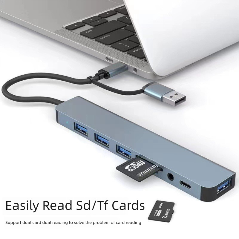 8-poorts USB-C splitter USB hu - Laptop Accessories Hub recensie en prijs