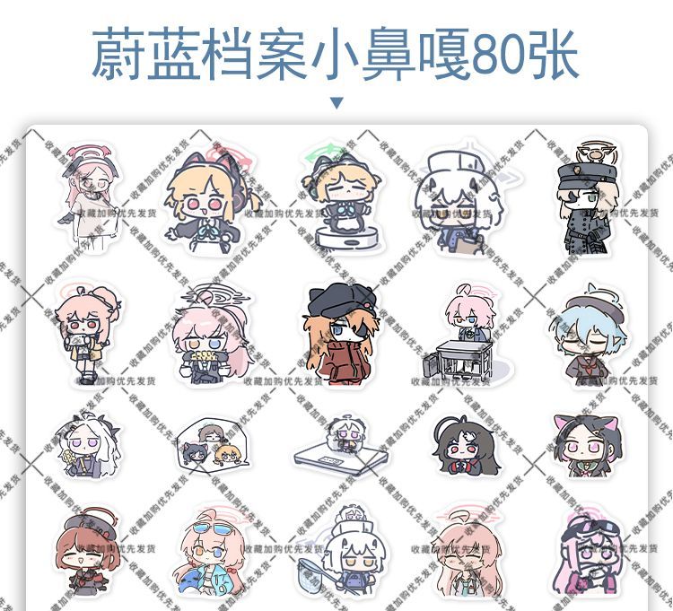 80 STKS Anime Blauw Archief So - Laptop Accessories Stickers recensie en prijs