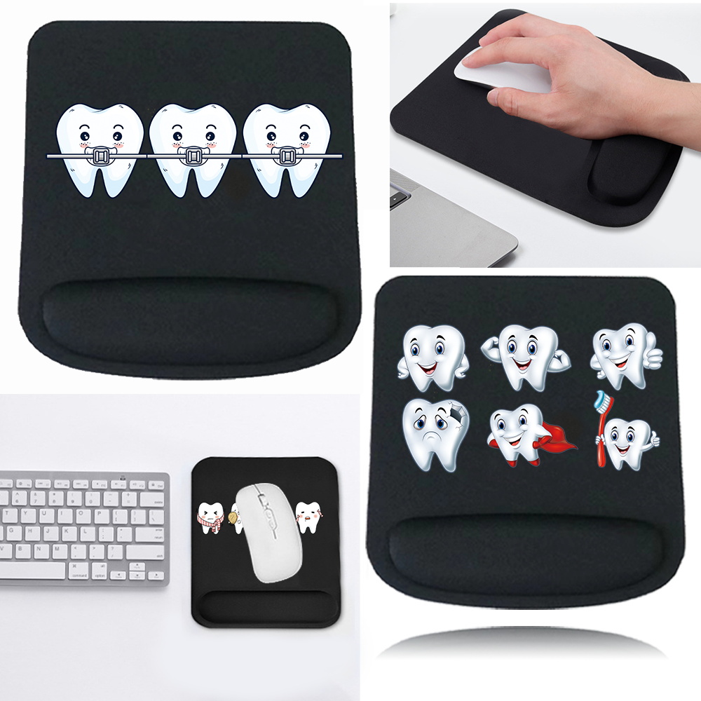 Muismat Zwarte bureaumat voor  - Laptop Accessories For Wrist Support recensie en prijs