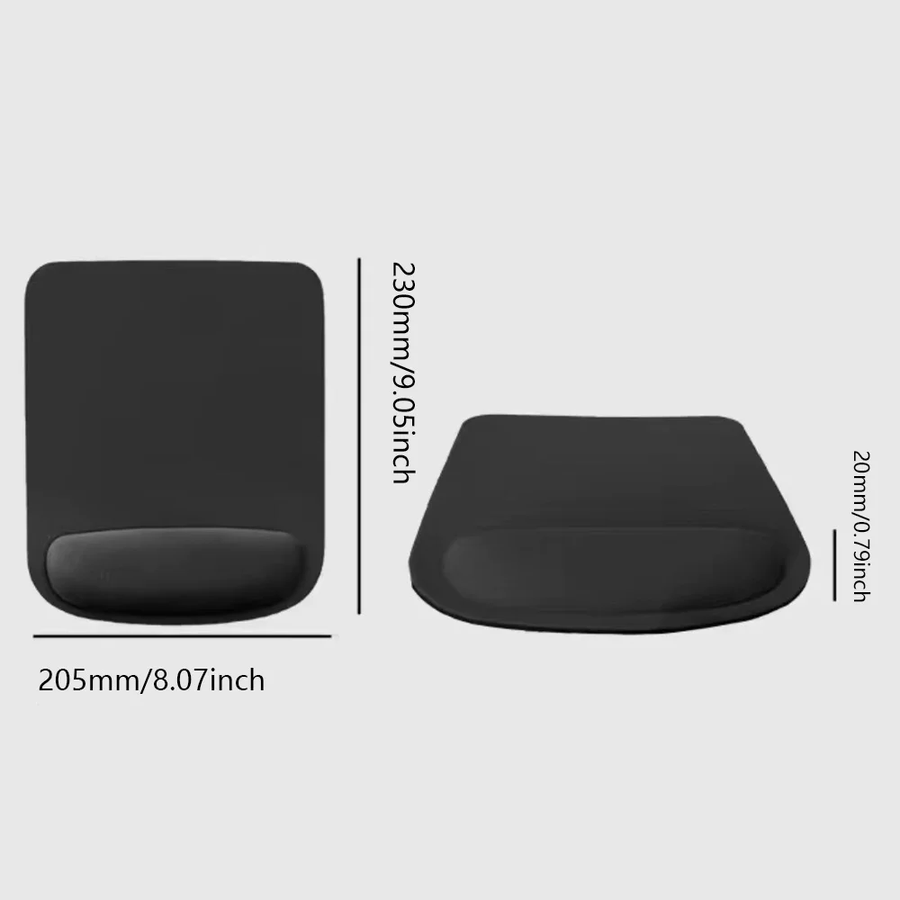 Muismat Zwarte bureaumat voor  - Laptop Accessories For Wrist Support recensie en prijs