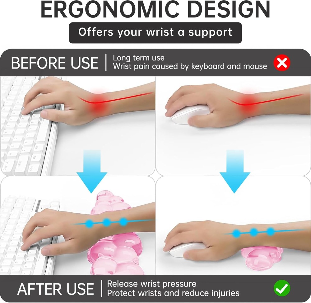 Zachte Cloud Gel-muismat met p - Laptop Accessories For Wrist Support recensie en prijs