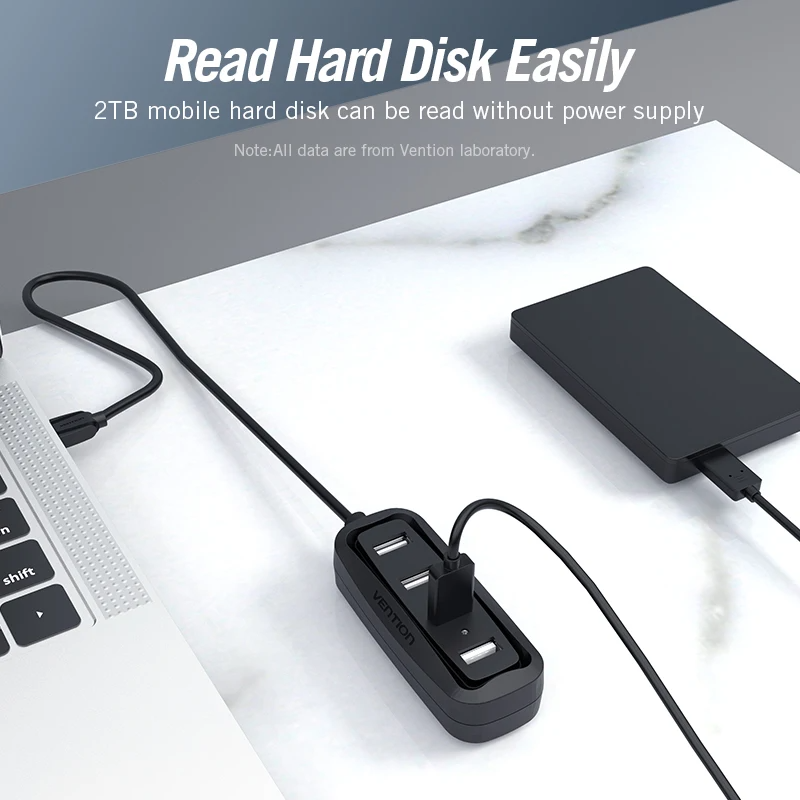 Vention Usb 2.0 Hub 4 Poort Me - Laptop Accessories Hub recensie en prijs