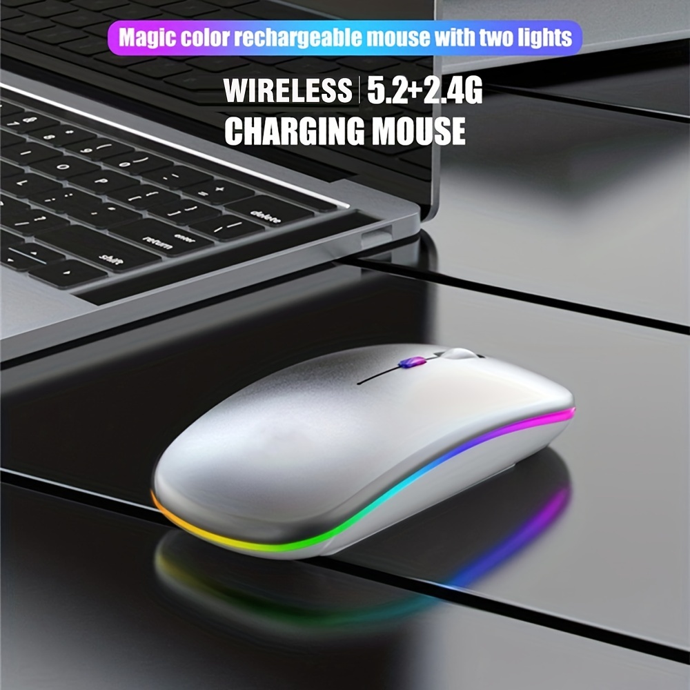 Draadloze Muis RGB Oplaadbare  - Mini Wireless Mouse recensie en prijs