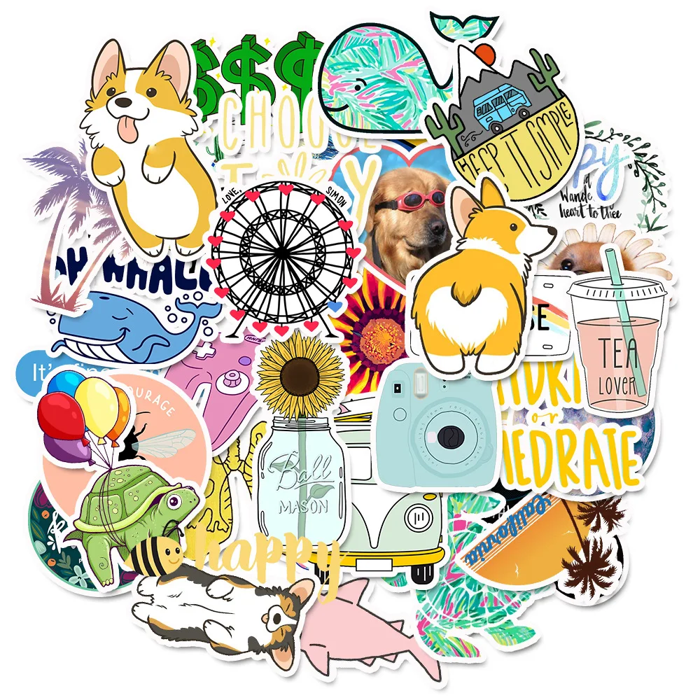 50 stks/pak Leuke Cartoon VSCO - Laptop Accessories Kids recensie en prijs