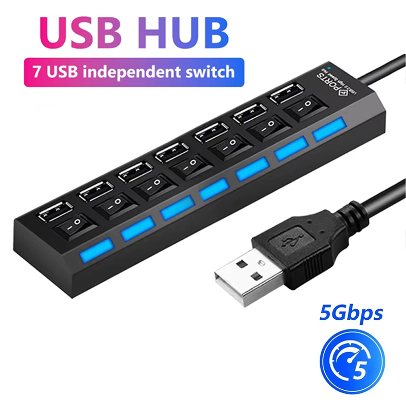 7-poorts USB 2.0 hubsplitter v - Laptop Accessories All recensie en prijs